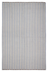 Lamel Bomuld Tæppe 140x200, Blå/grå - Unoliving.com