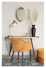 Lara Vægspejl m. vip, Messing - Unoliving.com