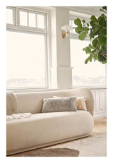 Leaf Pude af Premium NZ lammeskind, Dbl. Sidet, Silver grey