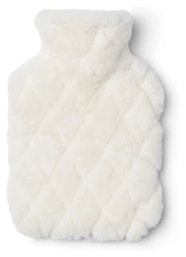 Leaf Varmedunk af Premium NZ moccasin lammeskind, Hvid