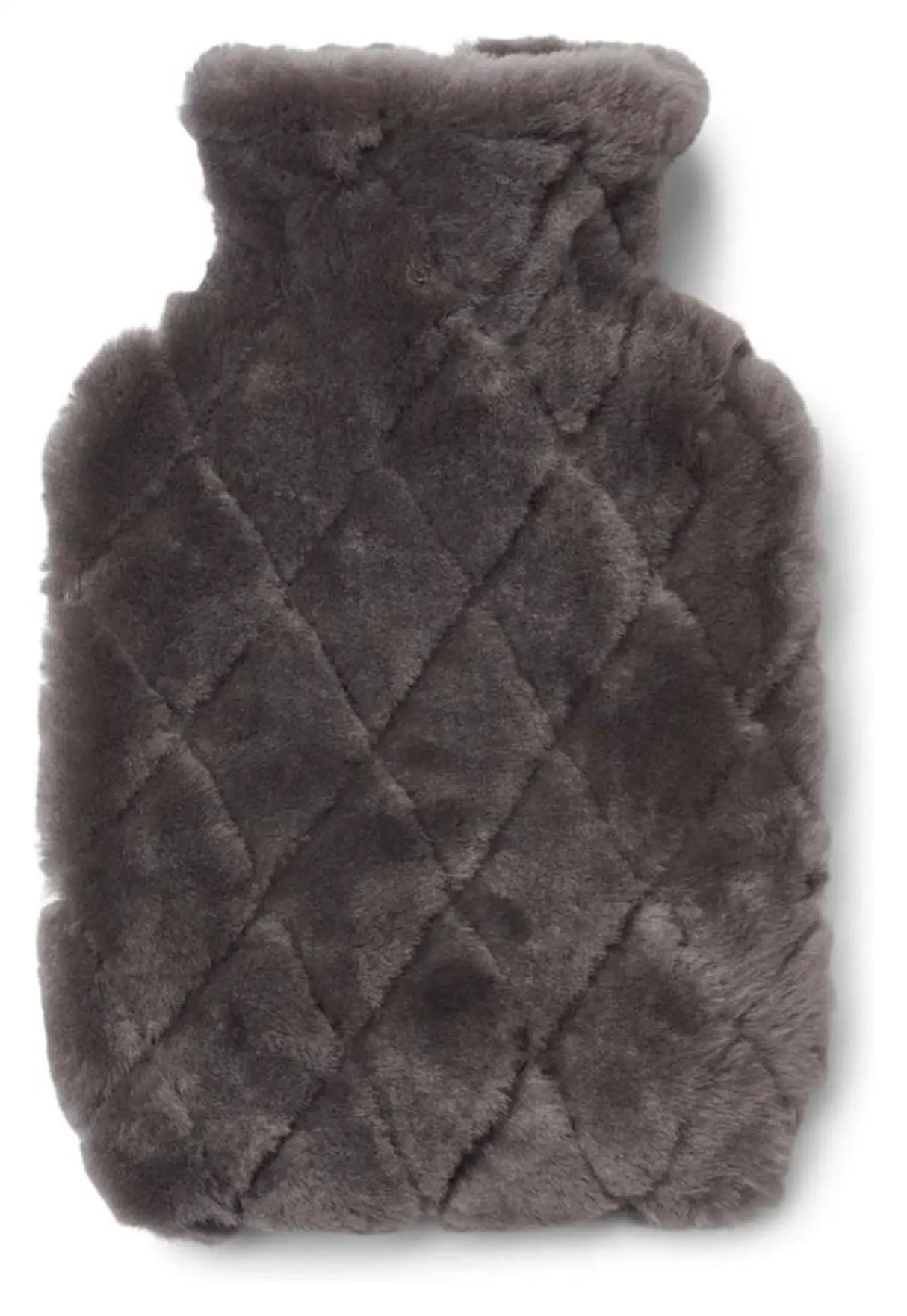 Leaf Varmedunk af Premium NZ moccasin lammeskind, Mørk grå