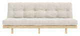 Lean Sovesofa, Fyrretræ/Ivory fløjl - Unoliving.com