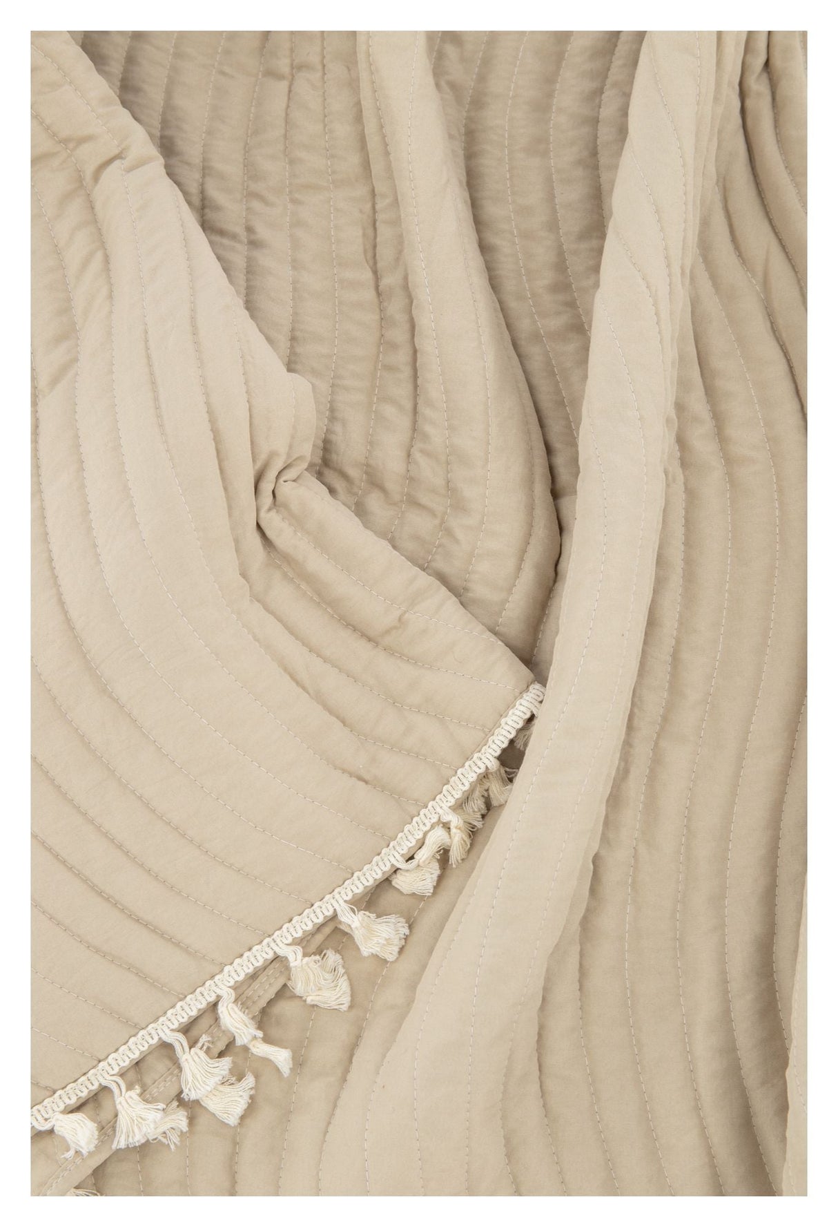 Lias Sengetæppe 260x260 - Beige - Unoliving.com