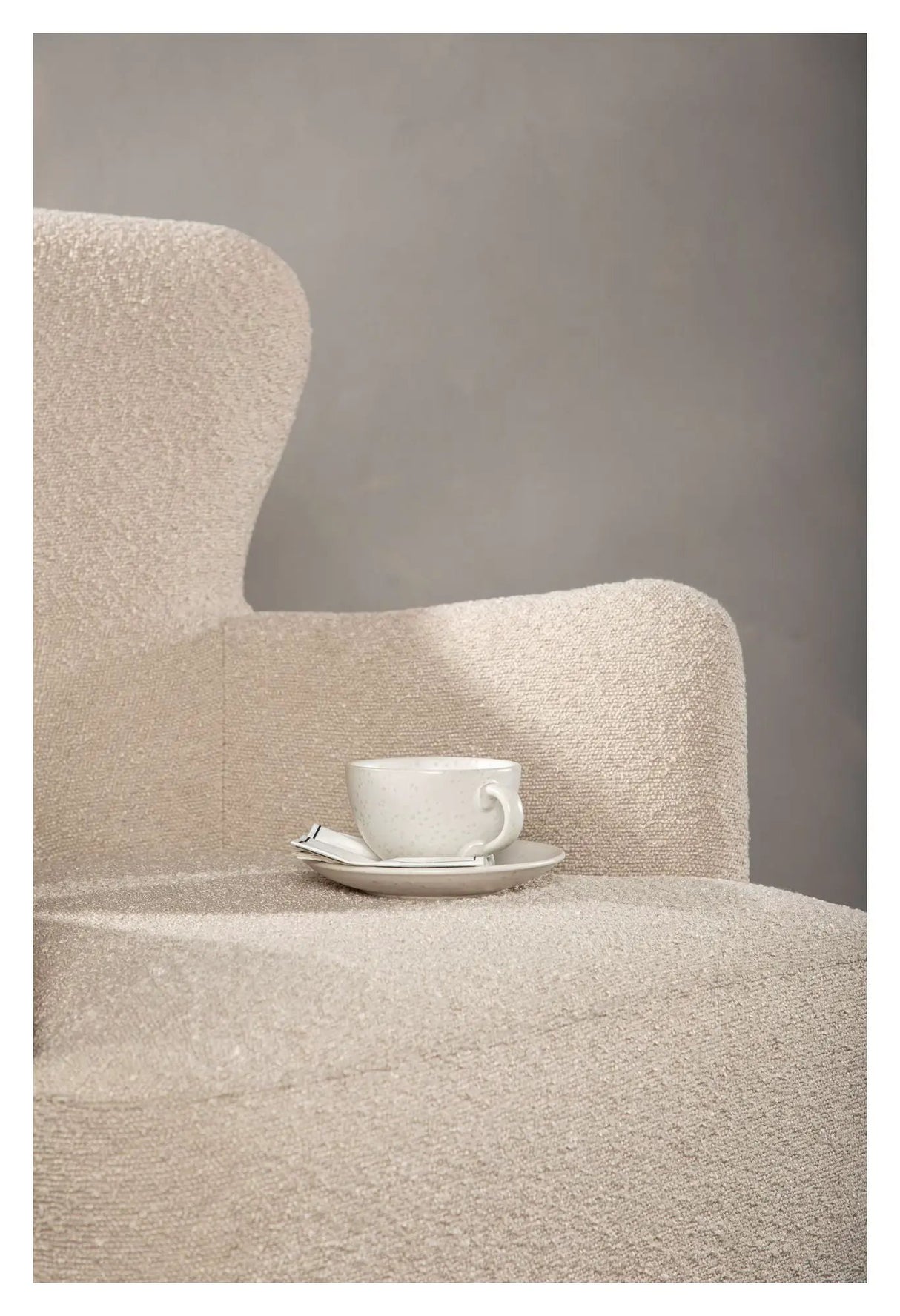 Lincoln Lænestol - Beige Bouclé