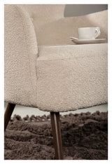 Lincoln Lænestol - Beige Bouclé