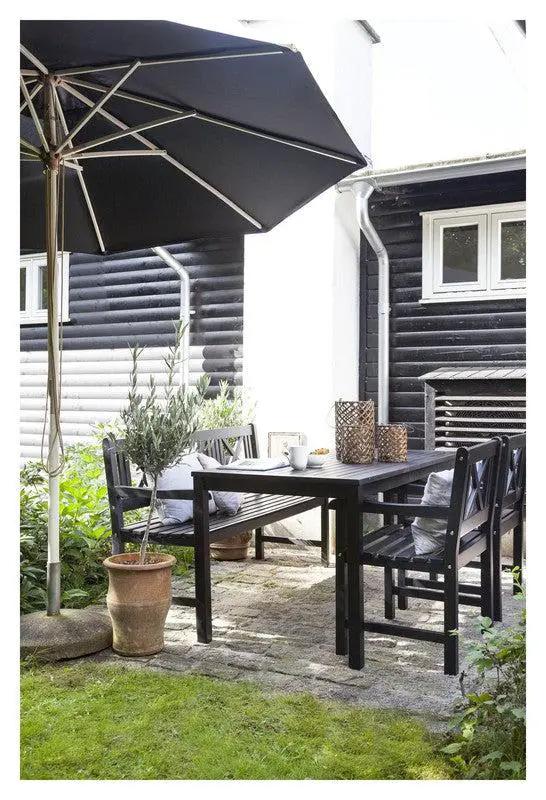 Løkken Havebord 165x80, Sort