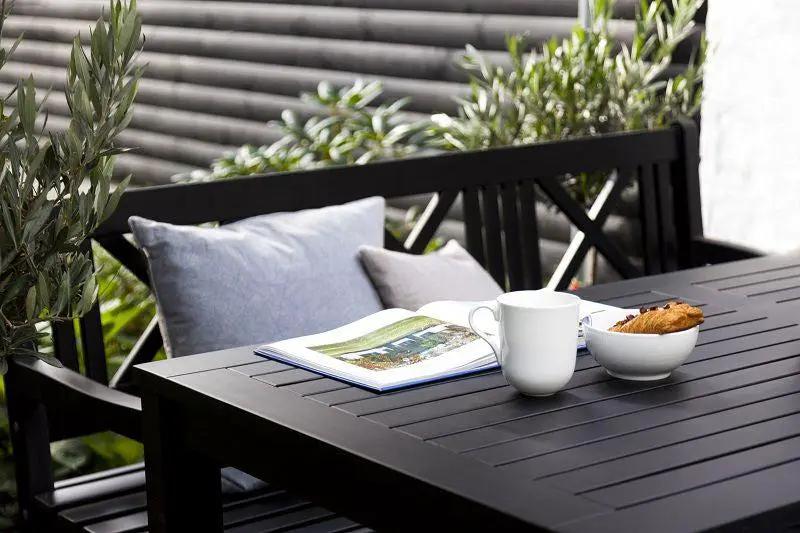 Løkken Havebord 165x80, Sort