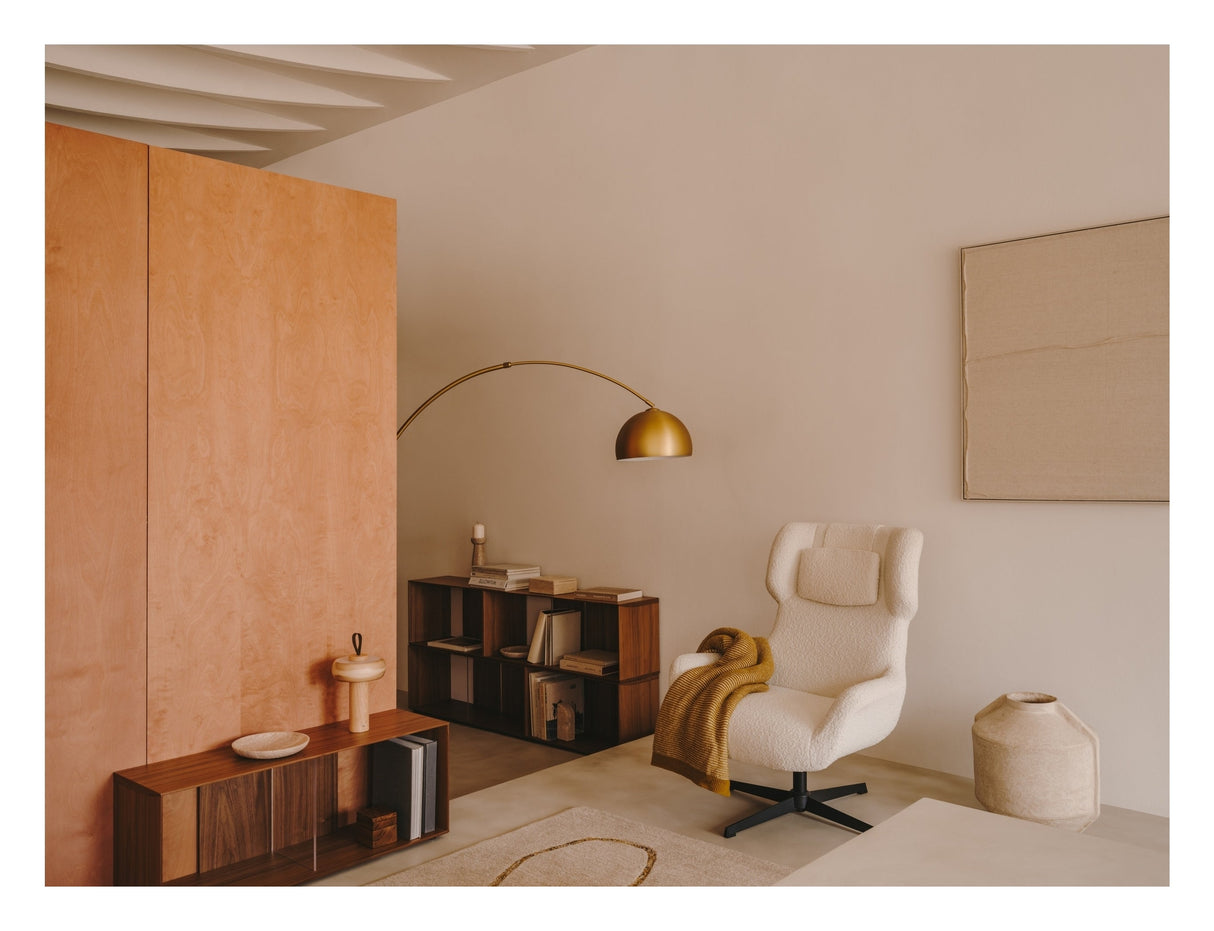 Maha Vægdekoration m. vandret linje, 110x220 - Unoliving.com