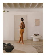 Maha Vægdekoration m. vandret linje, 82x102 - Unoliving.com
