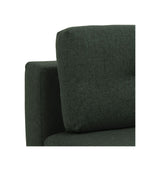 Malling Sovesofa m. ryghynder 200x105, Grøn stof - Unoliving.com