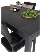 Marbella Havebord 160/240*100, Sort/Sort