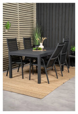 Marbella Havebord 160/240*100, Sort/Sort
