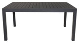 Marbella Havebord 160/240*100, Sort/Sort