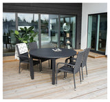 Marbella, Havebord, Sort, Ø120