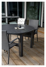 Marbella, Havebord, Sort, Ø120