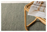 Marta uldmix tæppe, 250x350, Light Green - Unoliving.com