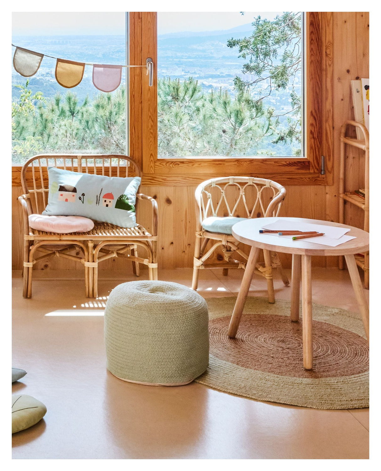 Marzieh Børnebænk i Rattan - Unoliving.com