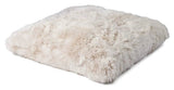Maxi Float Gulvpude, langhåret NZ lammeskind, Linen