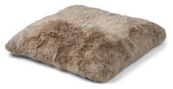 Maxi Float Gulvpude, langhåret NZ lammeskind, Taupe