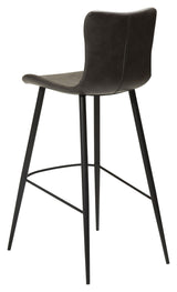 Medusa Barstol, vintage grå kunstlæder - Unoliving.com