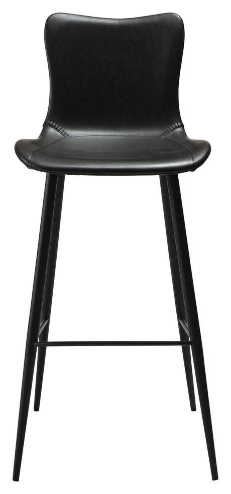 Medusa Barstol, vintage sort kunstlæder - Unoliving.com