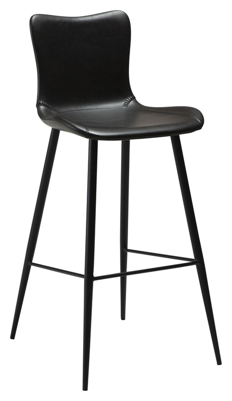 Medusa Barstol, vintage sort kunstlæder - Unoliving.com