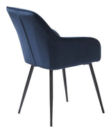 Melfort Spisebordsstol, Blue fløjl