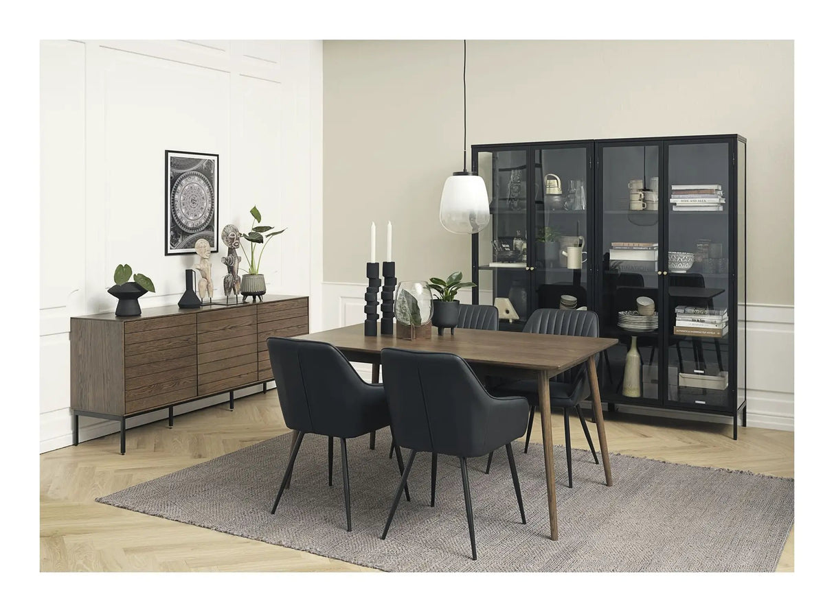 Melfort Spisebordsstol, Sort PU