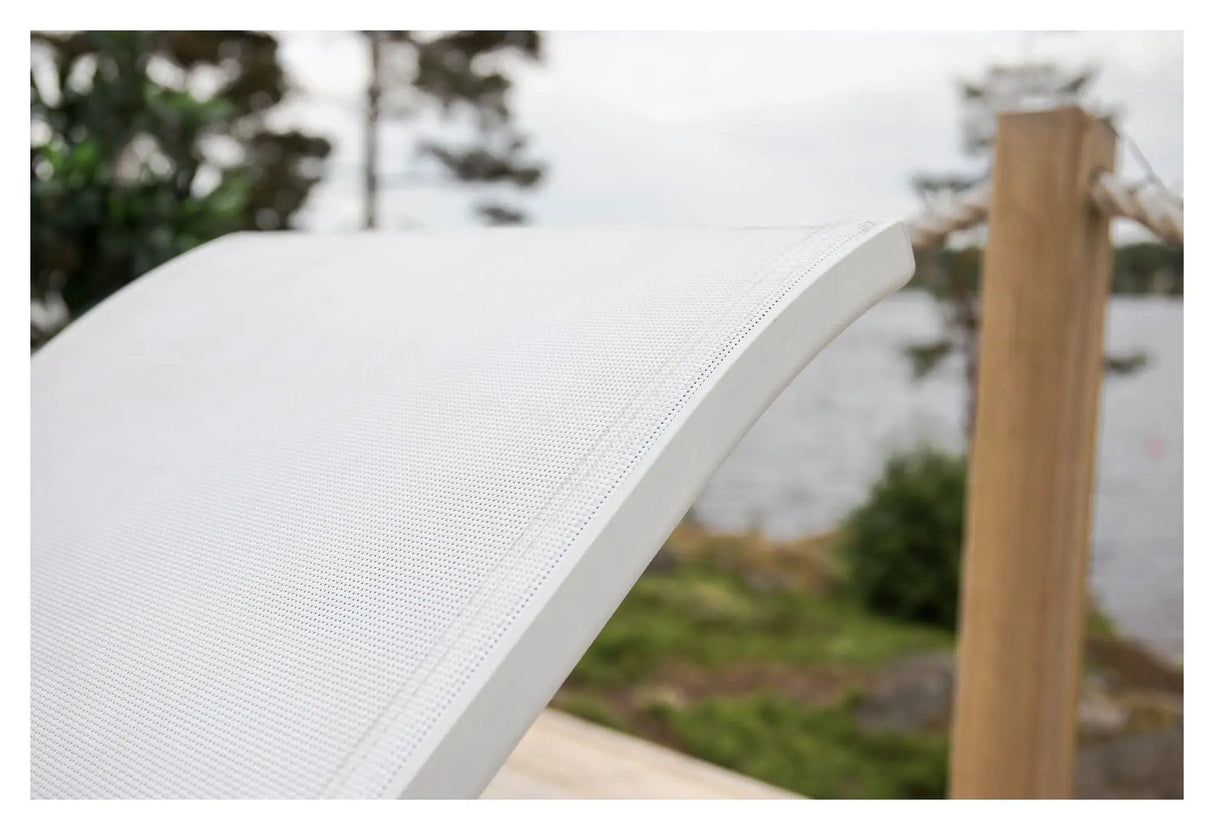 Mexico, Solseng, Hvid Aluminium/teak