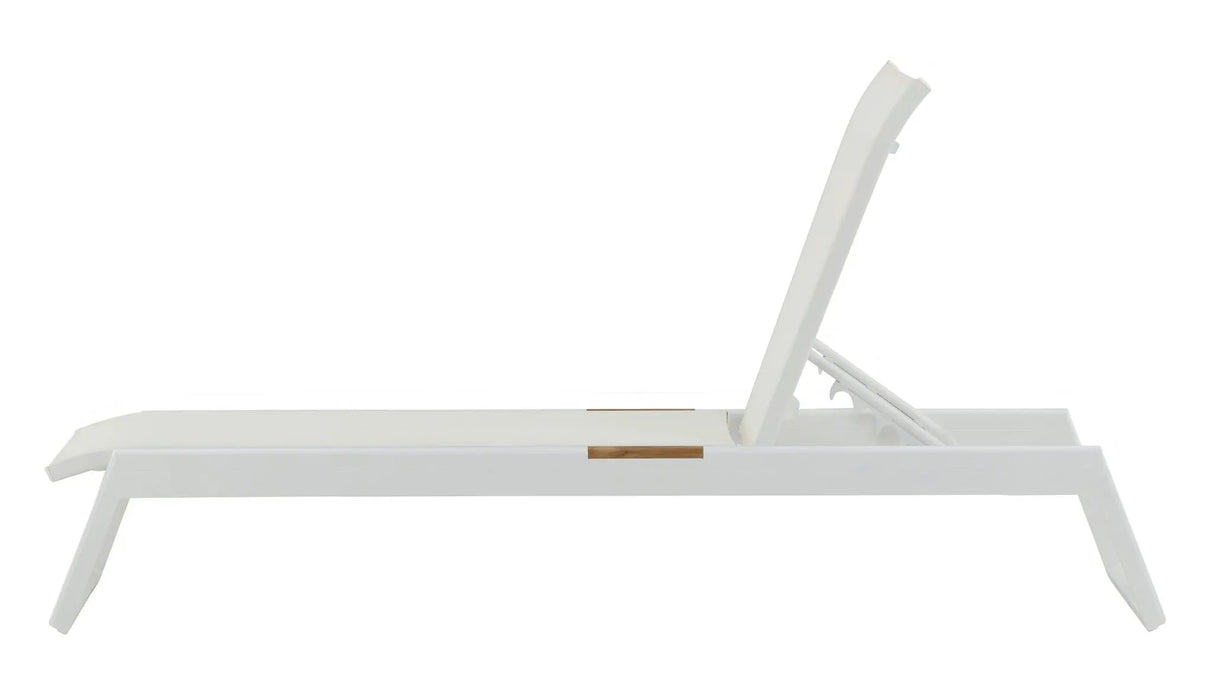 Mexico, Solseng, Hvid Aluminium/teak