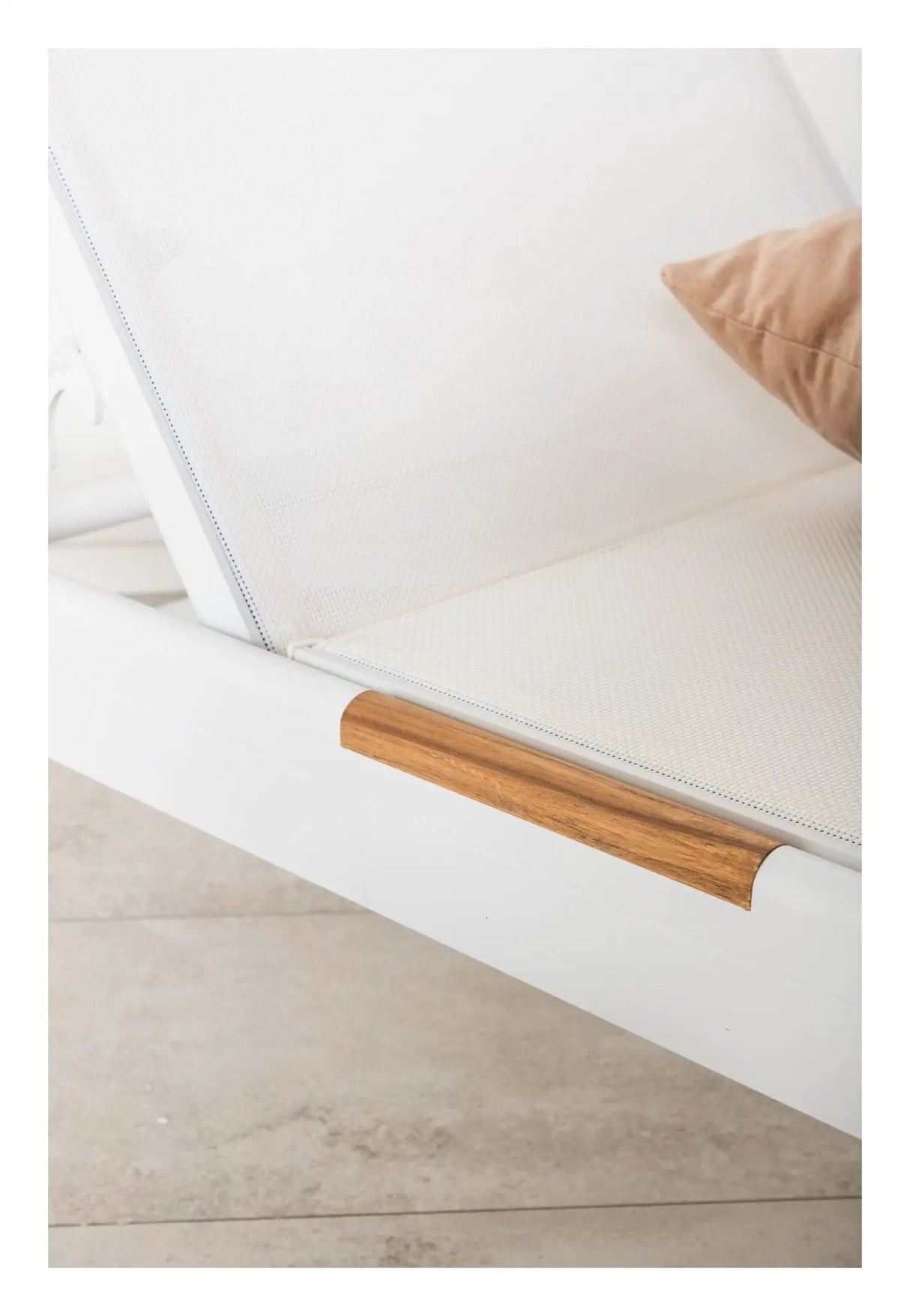 Mexico, Solseng, Hvid Aluminium/teak