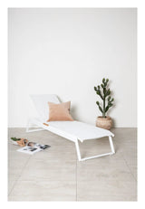 Mexico, Solseng, Hvid Aluminium/teak