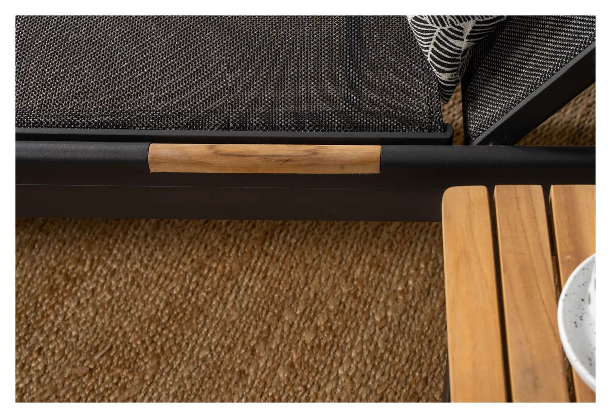 Mexico, Solseng, Sort Aluminium/teak