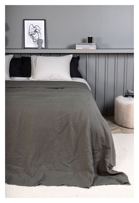 Milo Sengetæppe 180x260 - Lysegrå - Unoliving.com