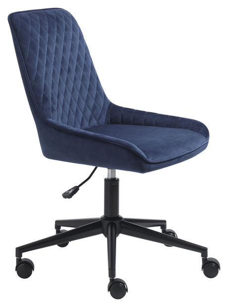 Milton Kontorstol - Blå Velour