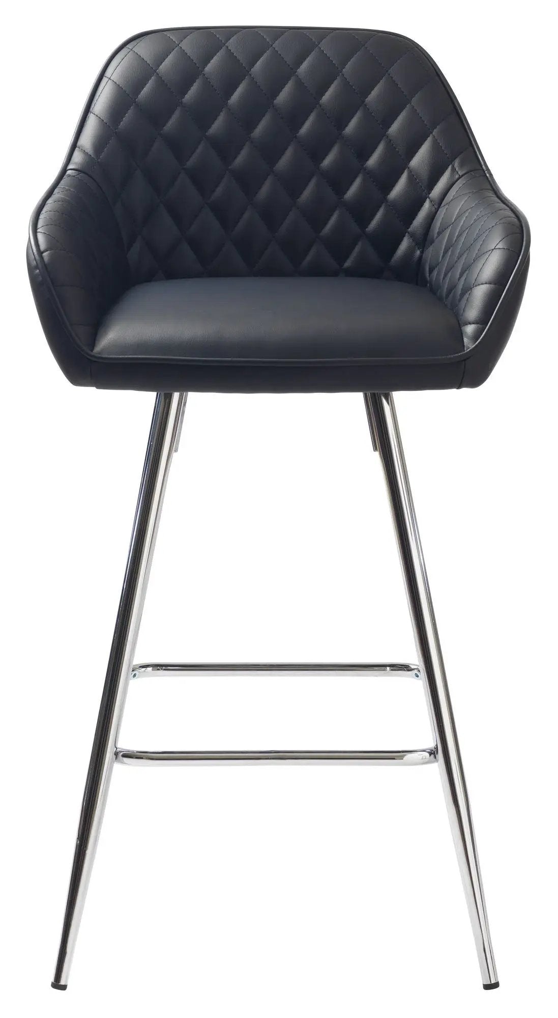Milton barstol - Sort PU, SH: 67cm