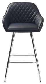 Milton barstol - Sort PU, SH: 67cm