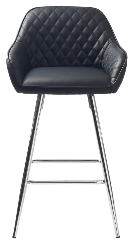 Milton barstol - Sort PU, SH: 67cm