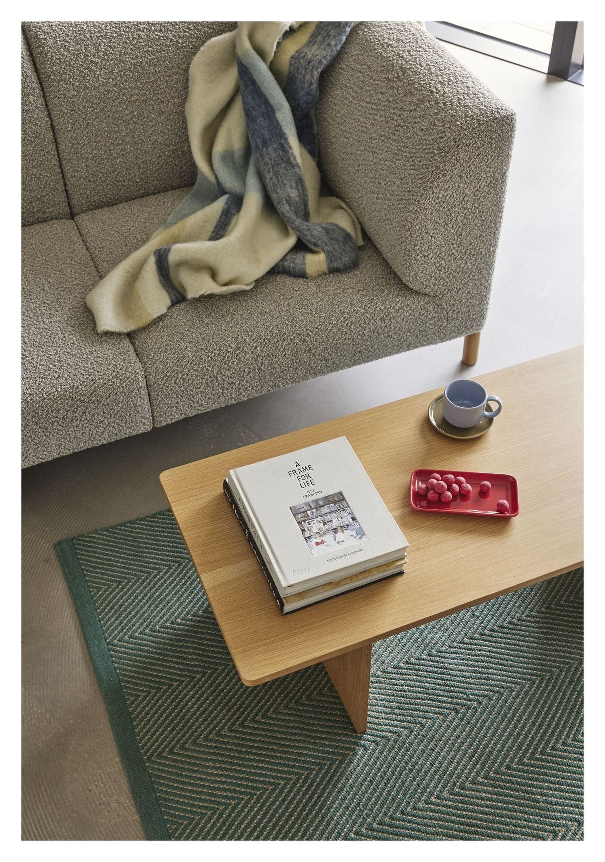 Moment 2-pers. Sofa, Grå/Natur