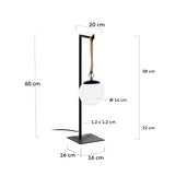 Monteiro Bordlampe Sort - Unoliving.com