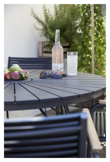 Mood Havebord i Polywood, Sort, Ø110