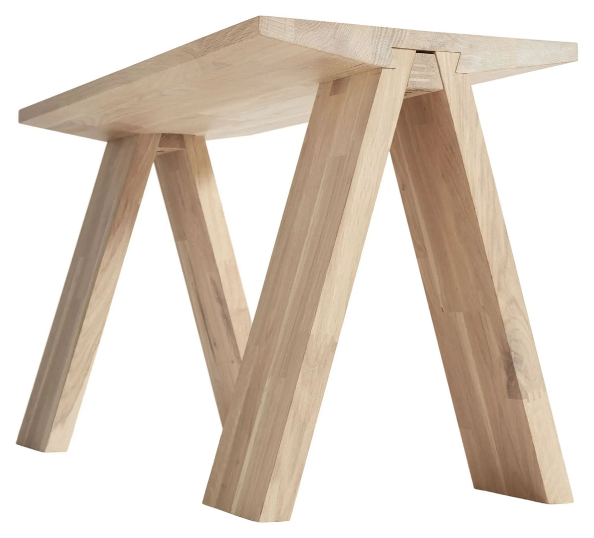 Muubs Angle Bænk - Hvid olieret Eg, B90