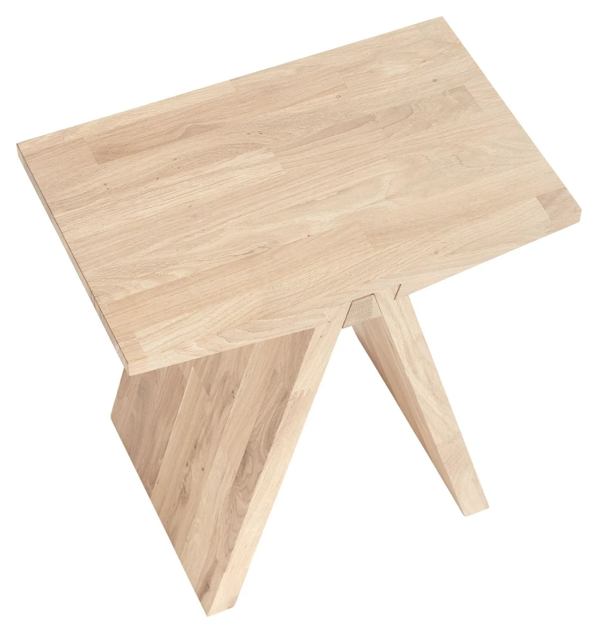 Muubs Angle Skammel - Hvid olieret Eg