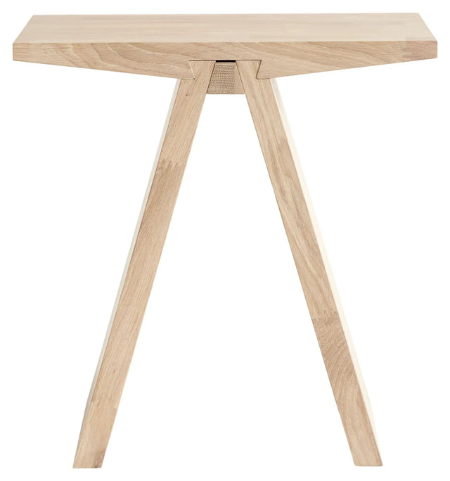 Muubs Angle Skammel - Hvid olieret Eg