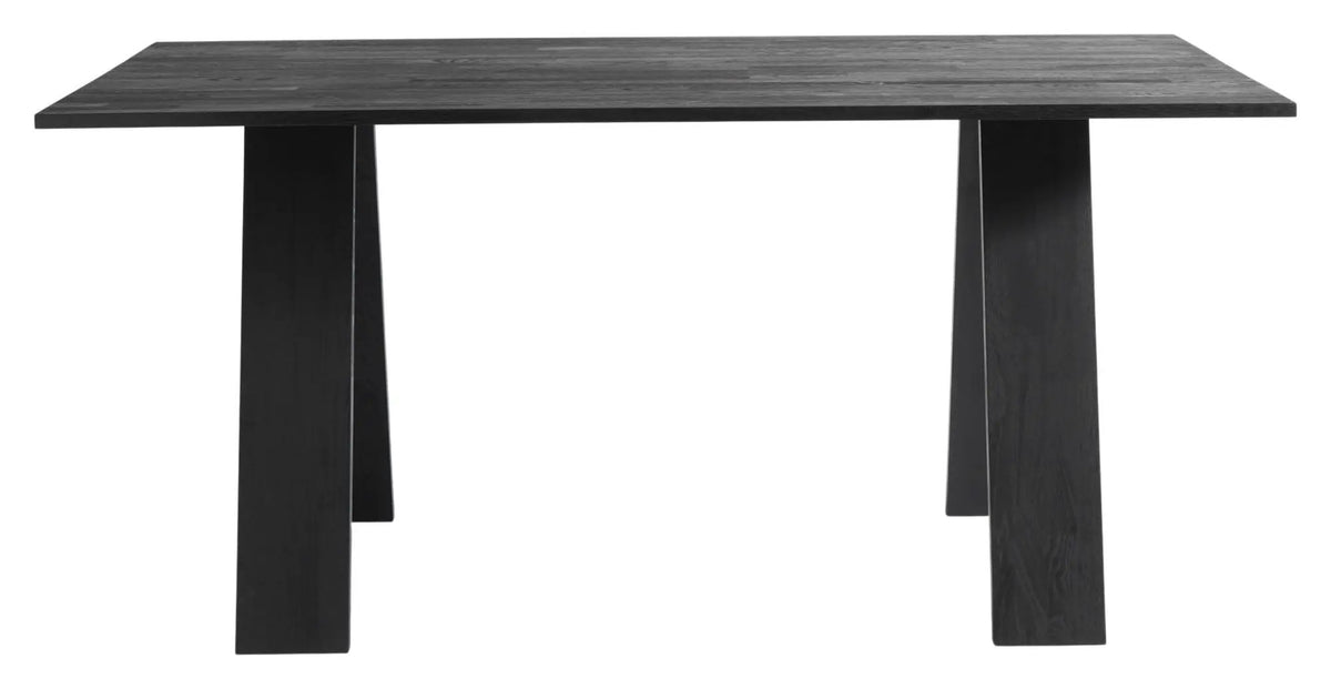 Muubs Angle Spisebord - Sortbejdset Eg, 160x90