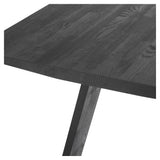 Muubs Angle Spisebord - Sortbejdset Eg, 160x90