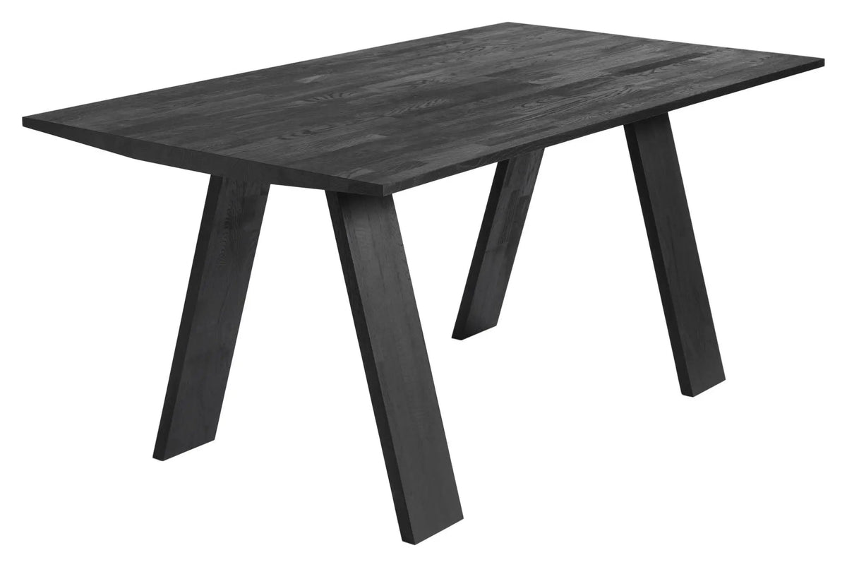 Muubs Angle Spisebord - Sortbejdset Eg, 160x90