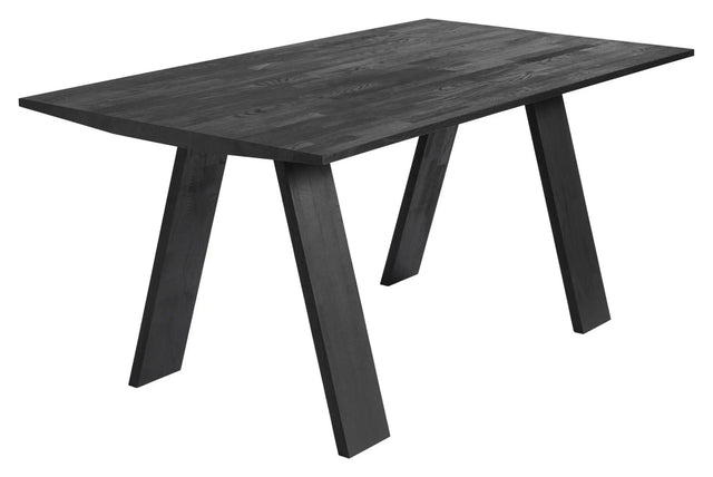 Muubs Angle Spisebord - Sortbejdset Eg, 160x90