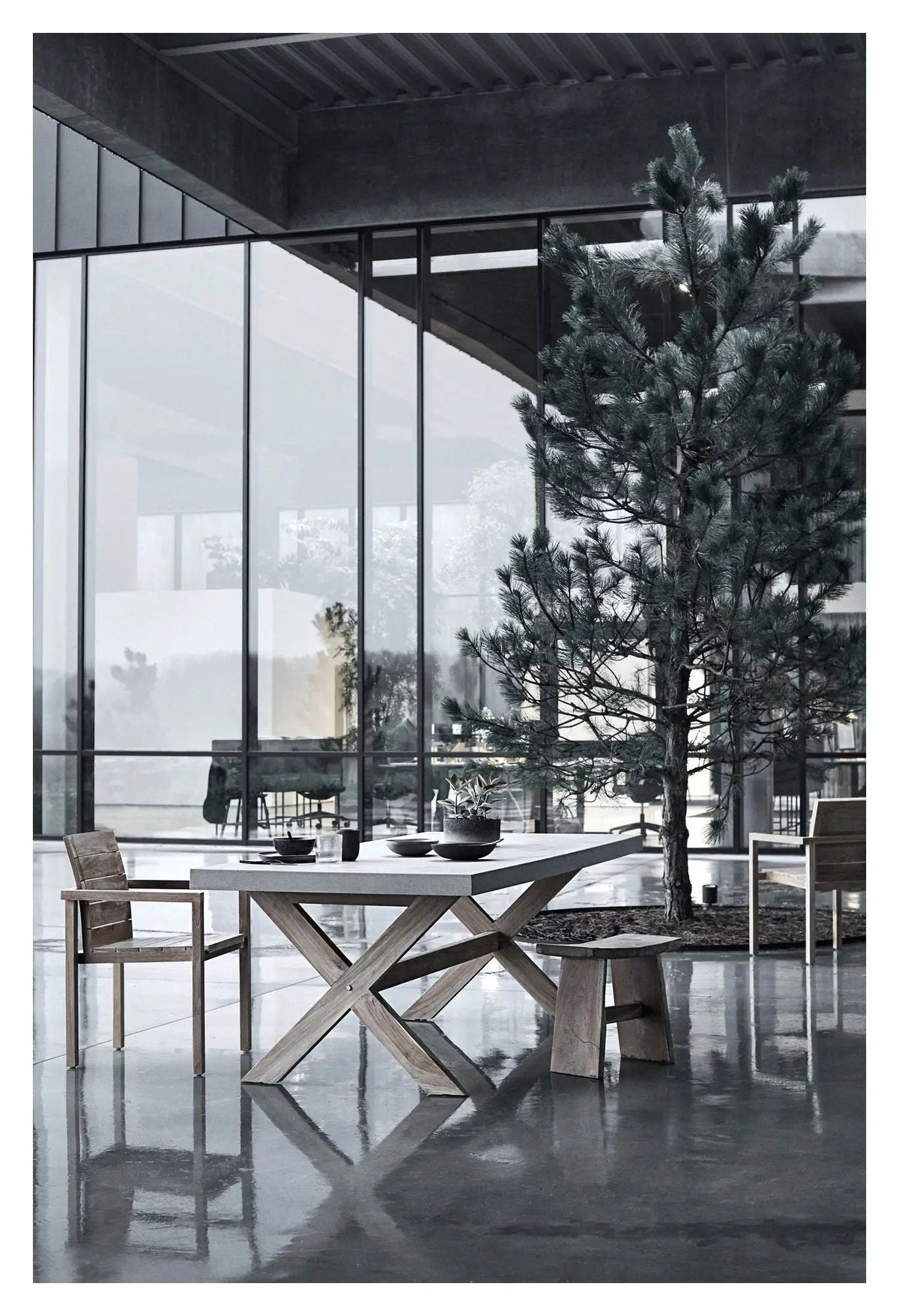 Muubs North Spisebord - Rockstone, 100x200