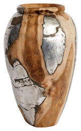 Muubs Onua Vase - Teakrod/Aluminium